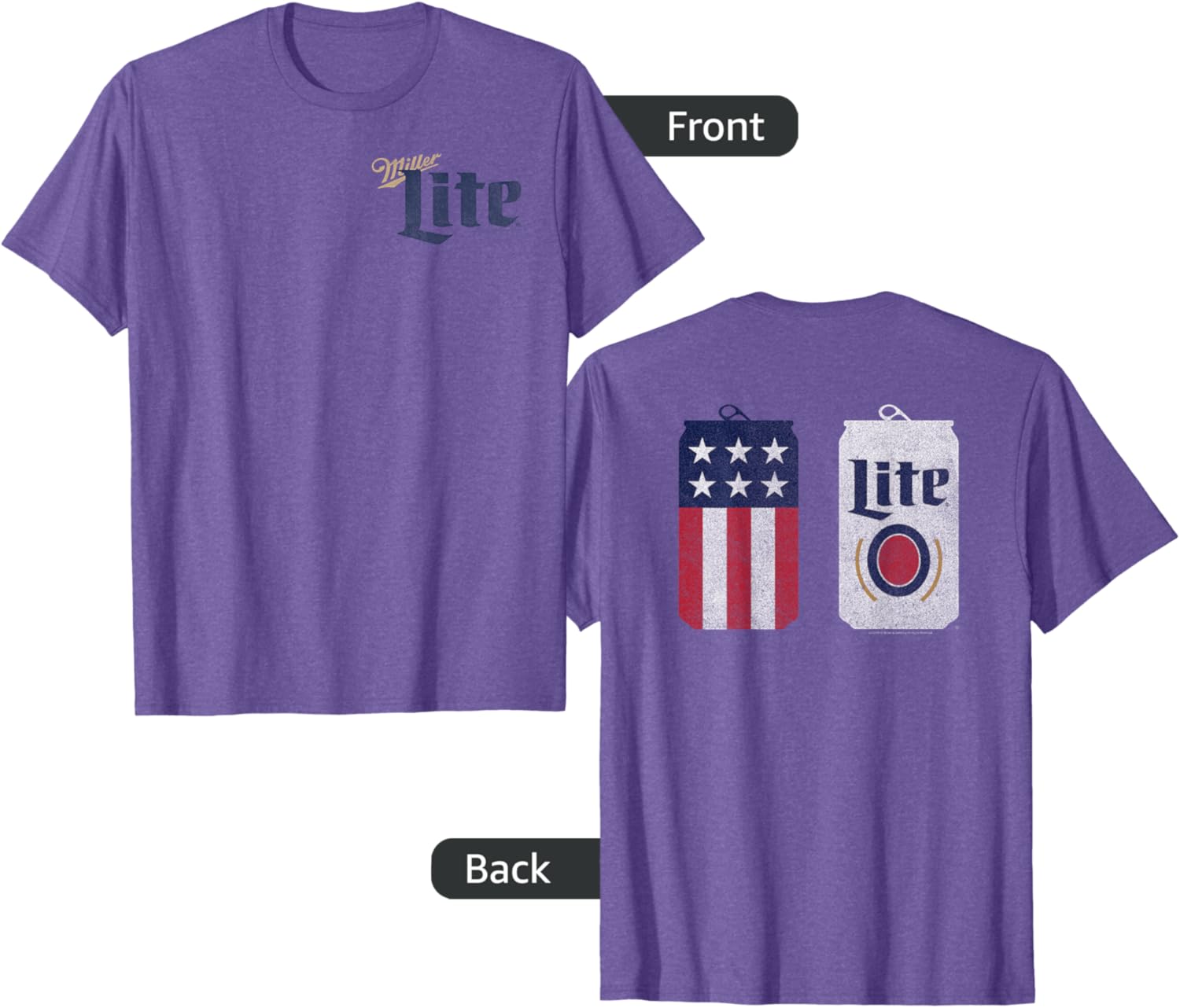Coors Miller Lite Classic Design T-Shirt for Casual Style and Comfort - 4