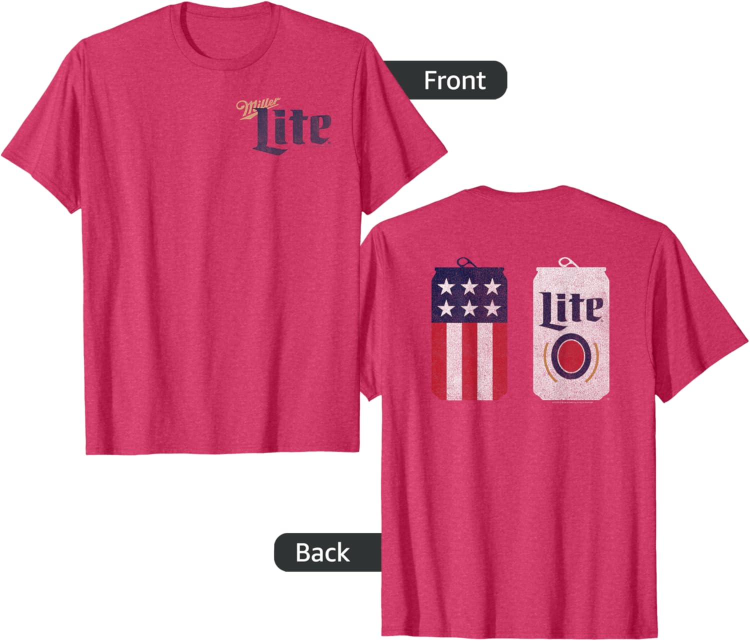 Coors Miller Lite Classic Design T-Shirt for Casual Style and Comfort - 3