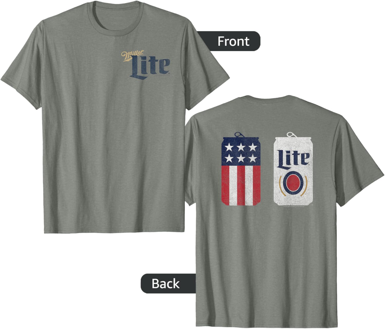 Coors Miller Lite Classic Design T-Shirt for Casual Style and Comfort - 6