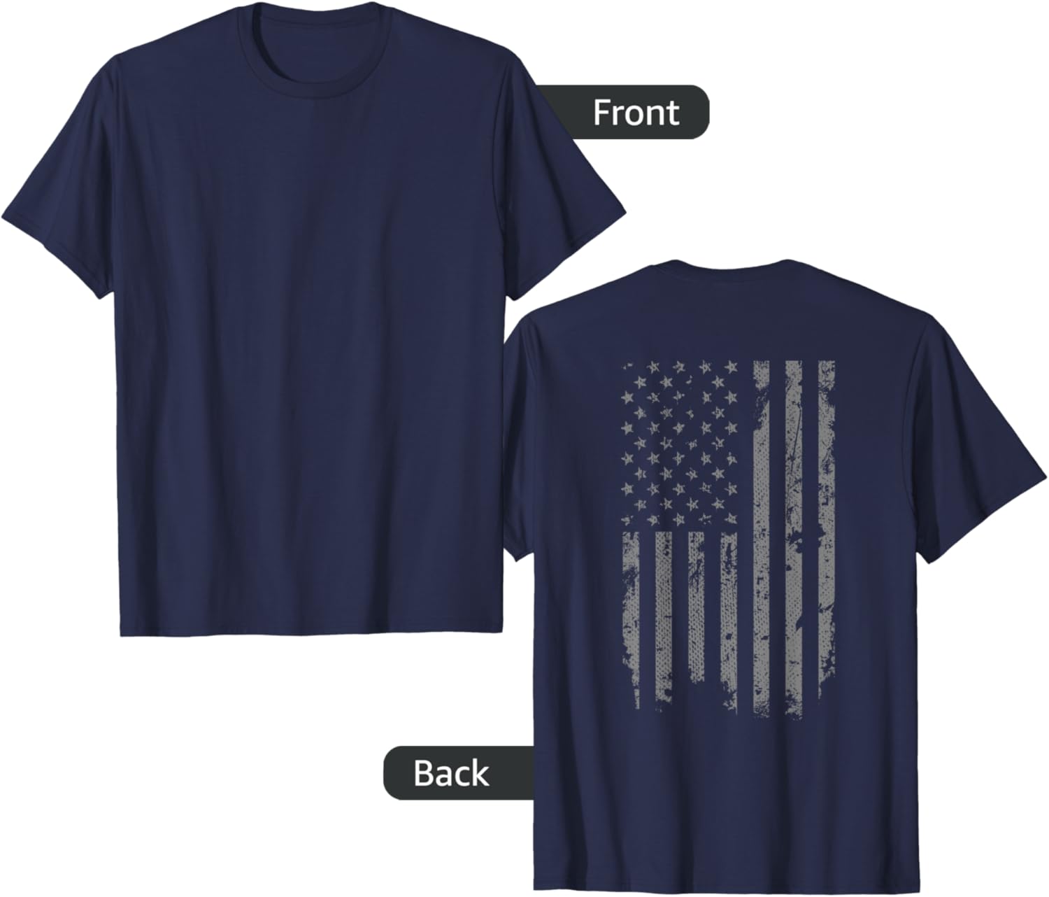 Vintage Distressed American Flag T-Shirt for Stylish Freedom Lovers - 2