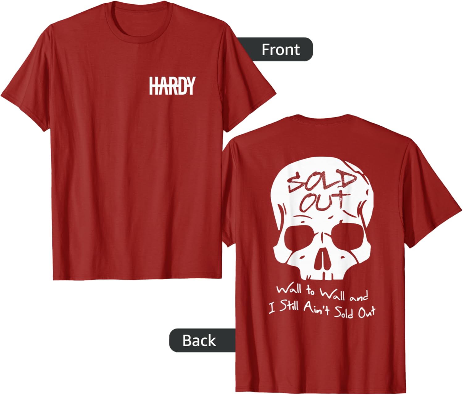 Official Hardy Sold Out T-Shirt for Stylish Comfort in Clothing and Jewelry - 5