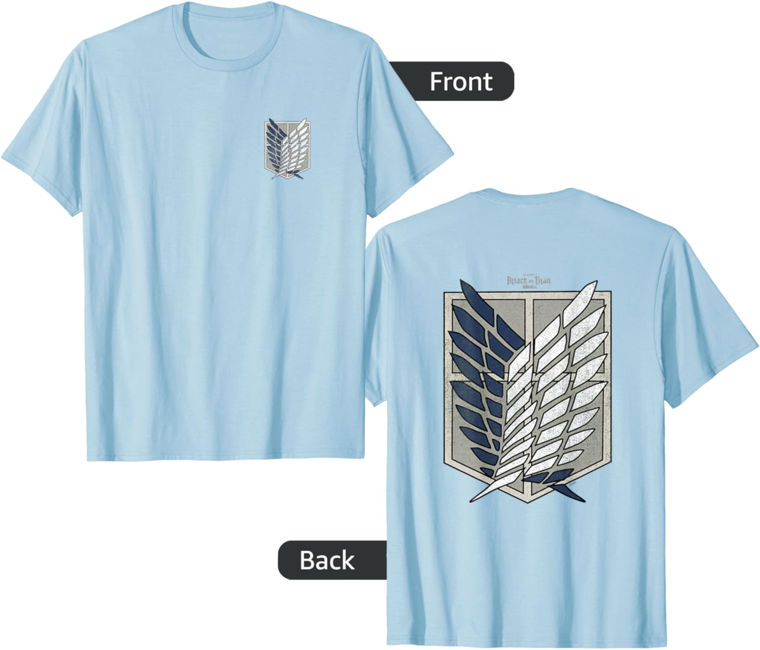 Attack on Titan Season 3 Scout Regiment Emblem T-Shirt for Fans - 4