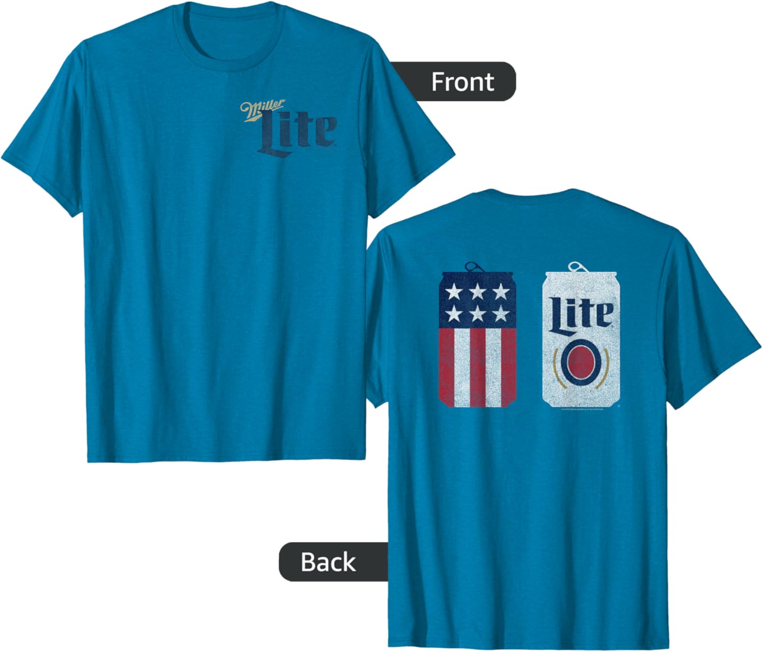 Coors Miller Lite Classic Design T-Shirt for Casual Style and Comfort - 5