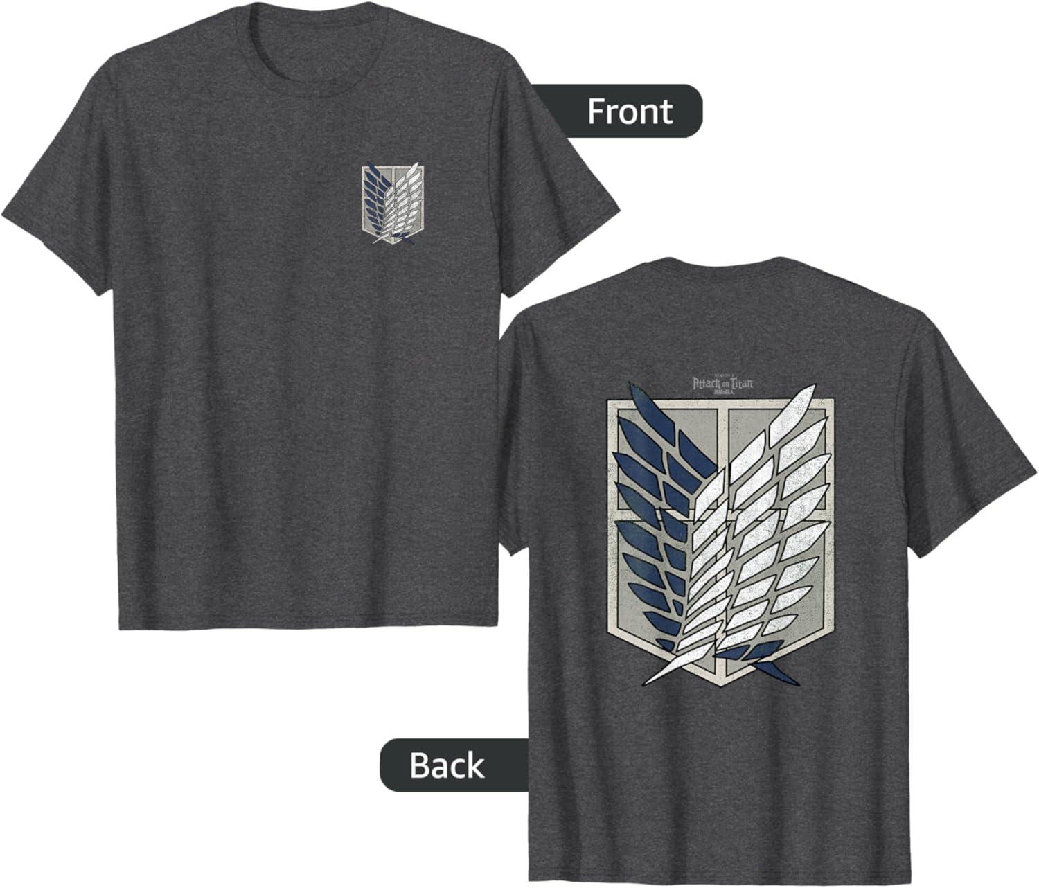 Attack on Titan Season 3 Scout Regiment Emblem T-Shirt for Fans - 3