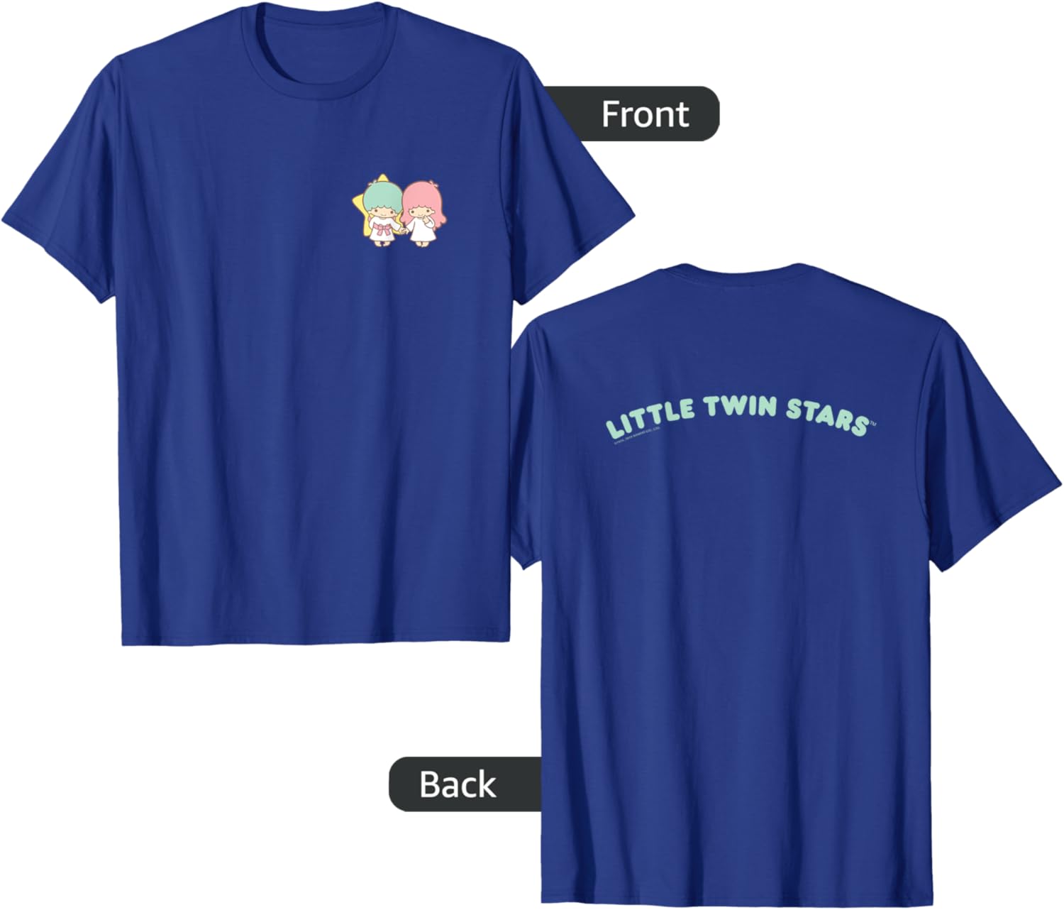 Little Twin Stars Front and Back Logo T-Shirt for Cute Fashion Lovers - 9