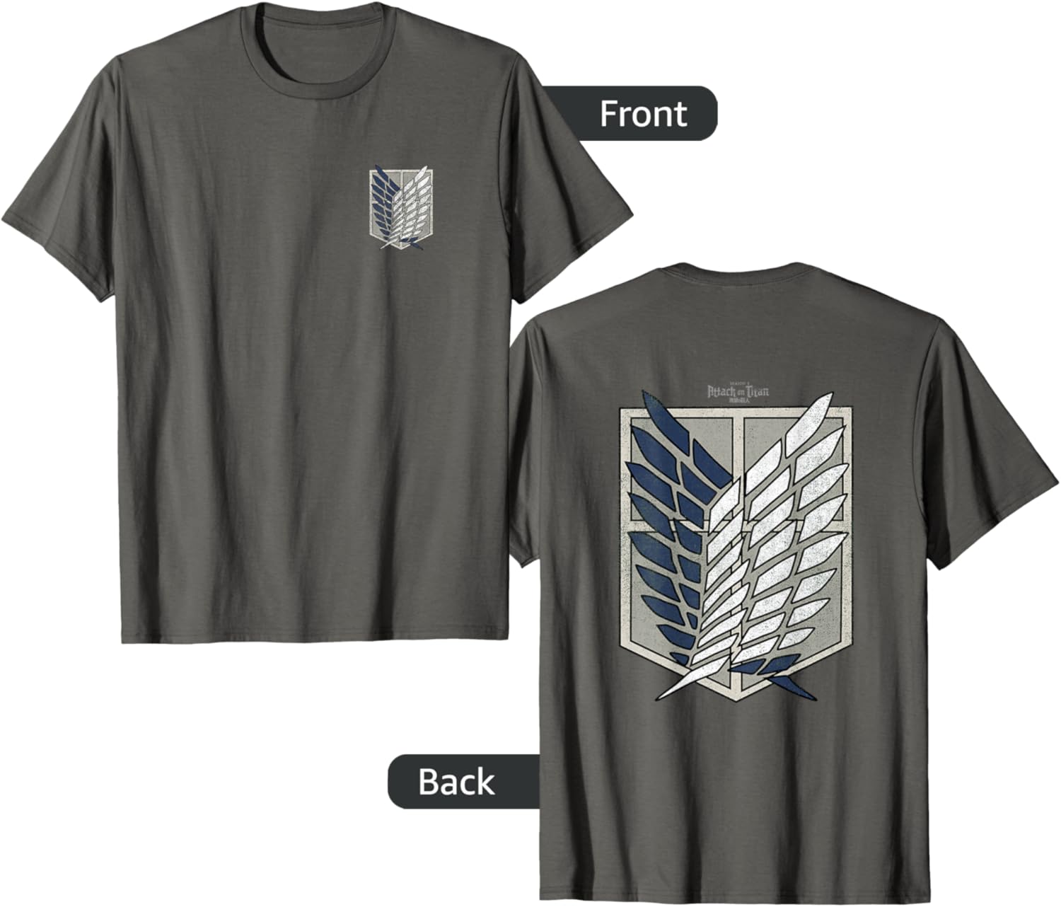 Attack on Titan Season 3 Scout Regiment Emblem T-Shirt for Fans - 8