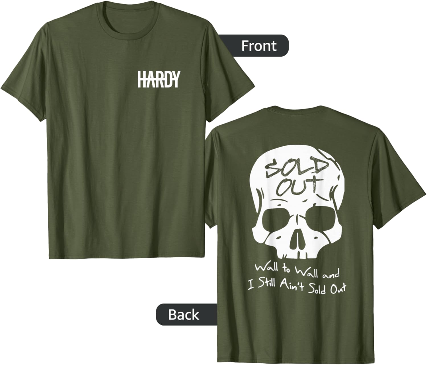 Official Hardy Sold Out T-Shirt for Stylish Comfort in Clothing and Jewelry - 2