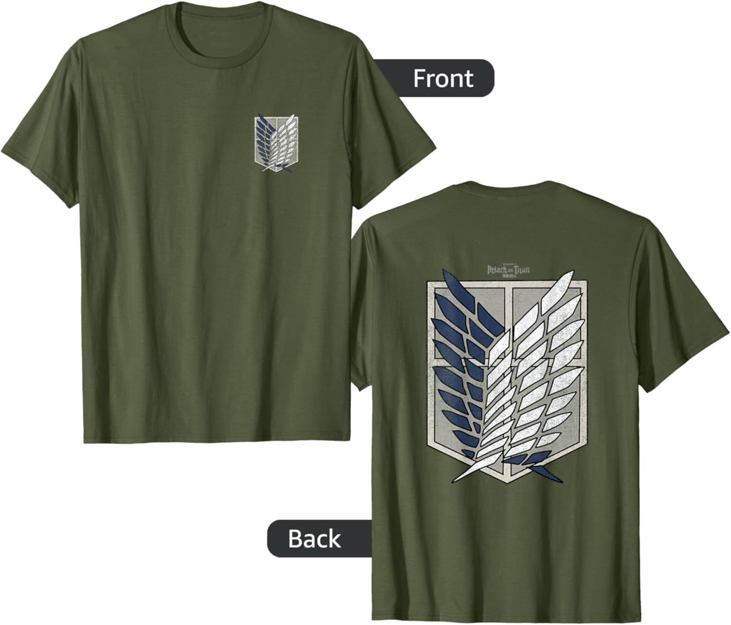 Attack on Titan Season 3 Scout Regiment Emblem T-Shirt for Fans - 5