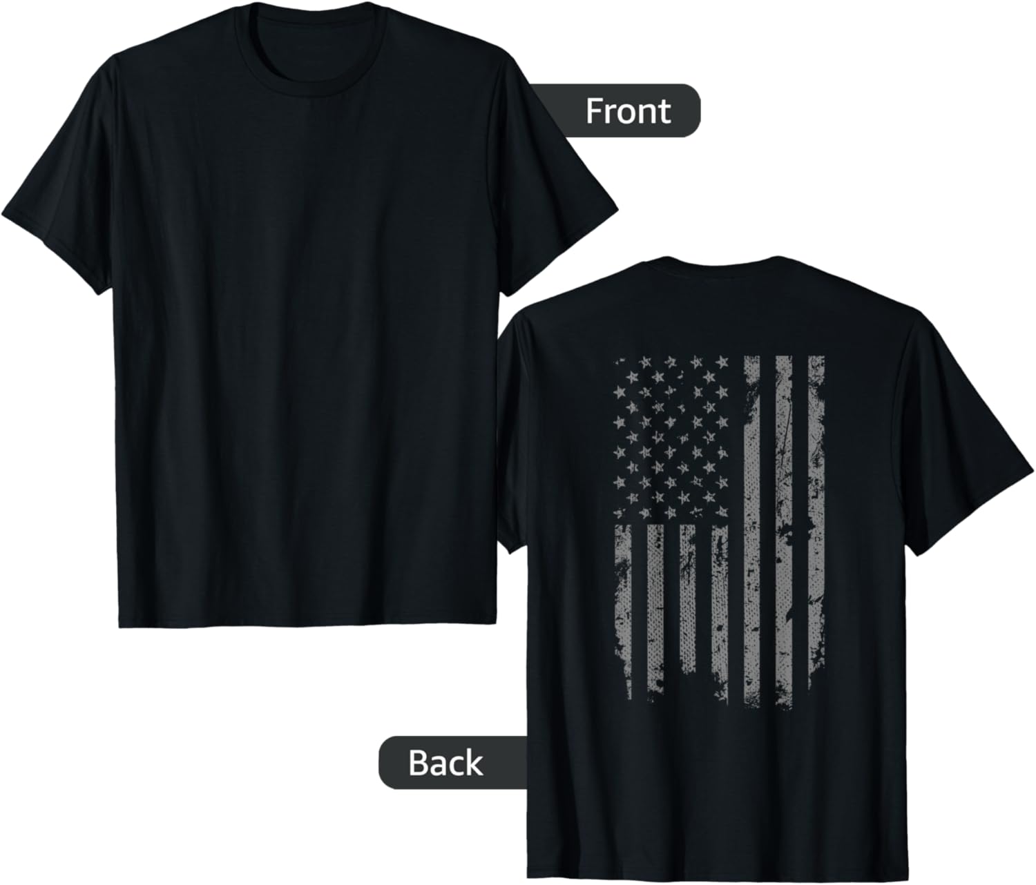 Vintage Distressed American Flag T-Shirt for Stylish Freedom Lovers - 1