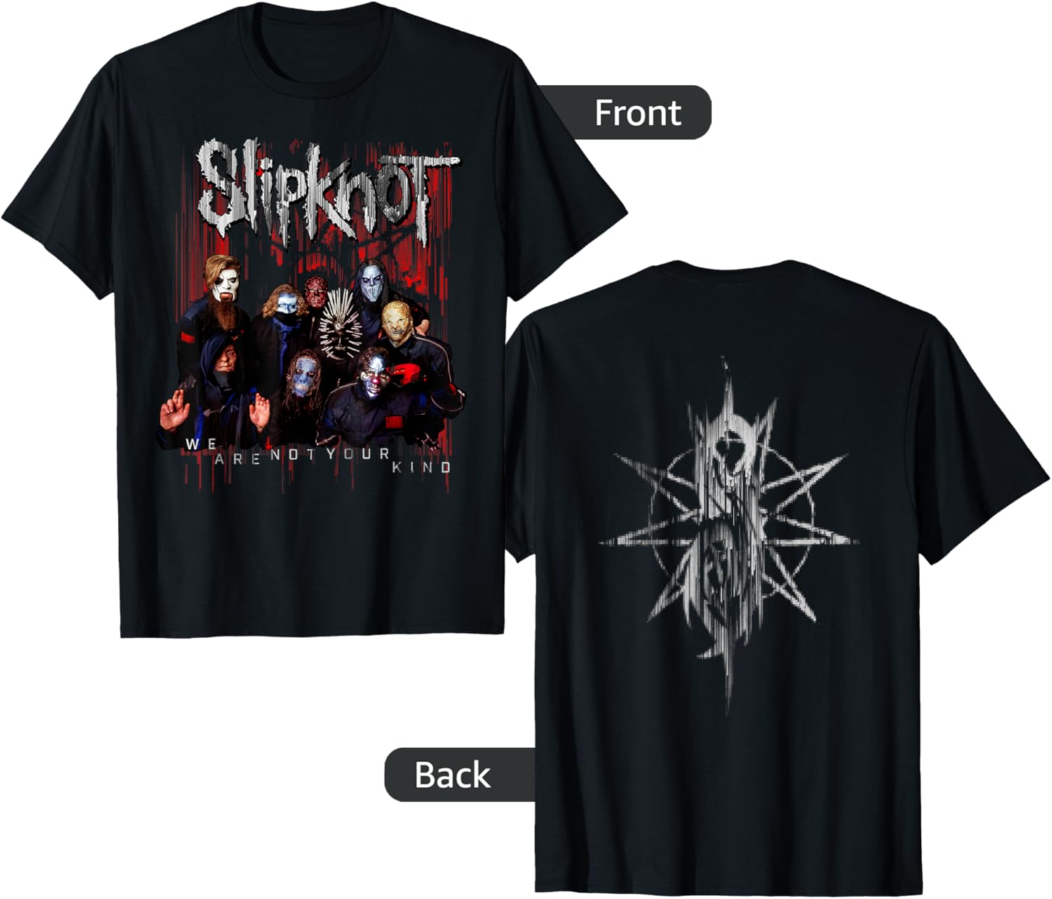 Slipknot Official We Are Not Your Kind Red Group T-Shirt for Fans - 1