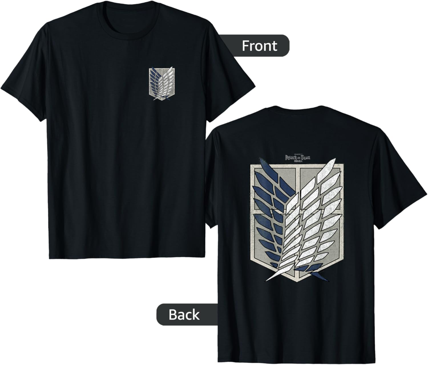 Attack on Titan Season 3 Scout Regiment Emblem T-Shirt for Fans - 1