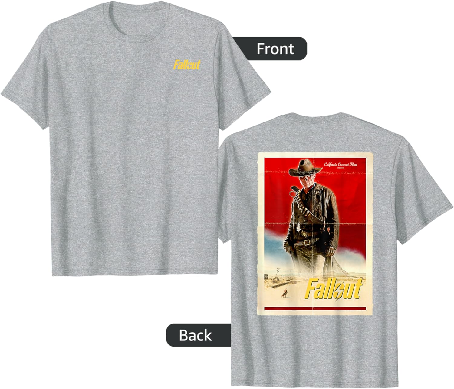 Fallout Ghoul Retro Western T-Shirt for Unique Style Enthusiasts - 1