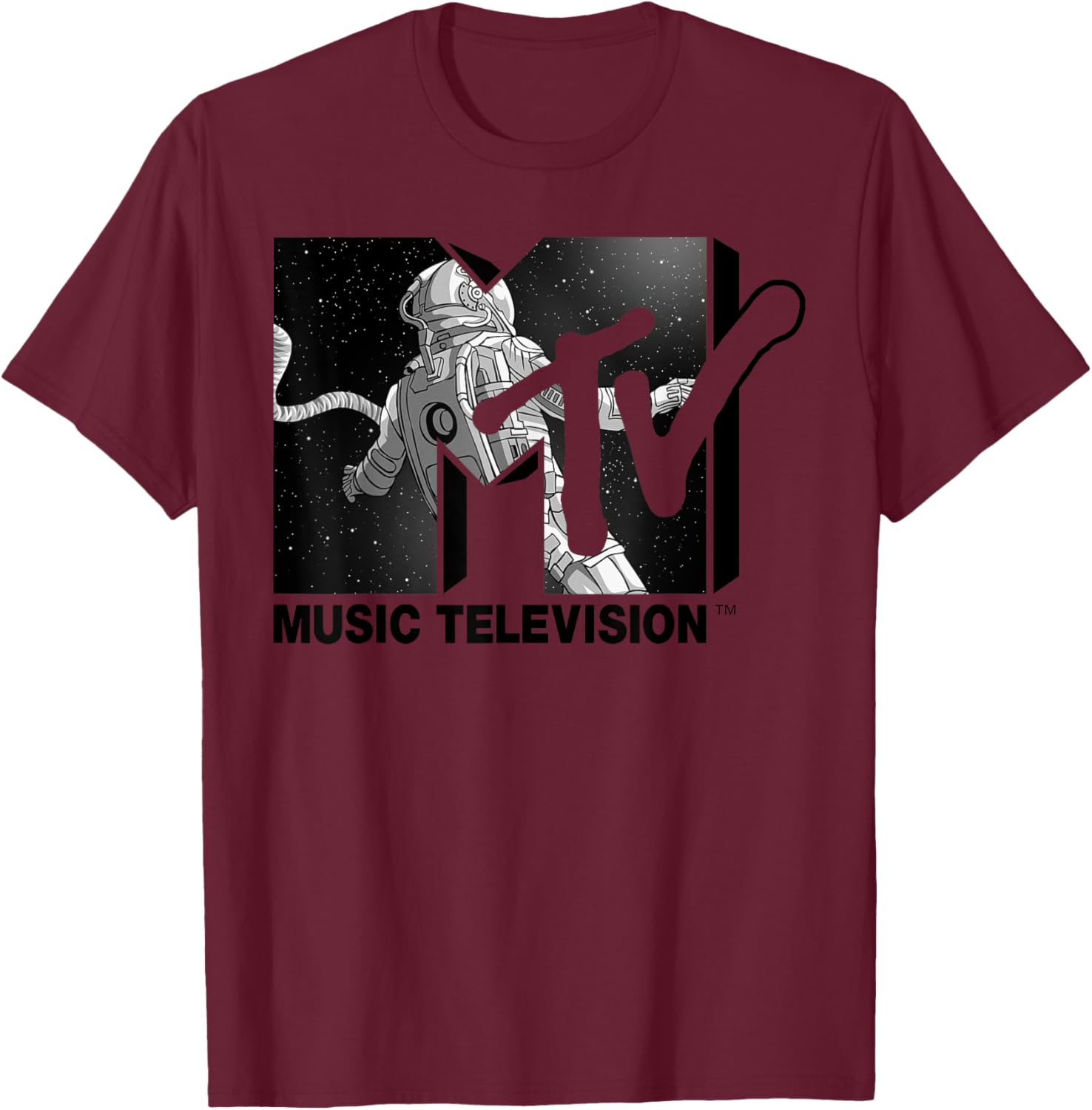 Mademark x MTV Astronaut Stratosphere Tee - Cool Graphic T-Shirt for Fans - 16