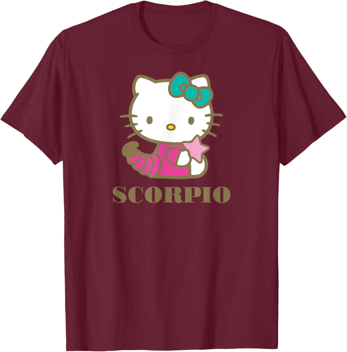 Hello Kitty Scorpio Zodiac T-Shirt for Trendy Fans of Cute Fashion - 16