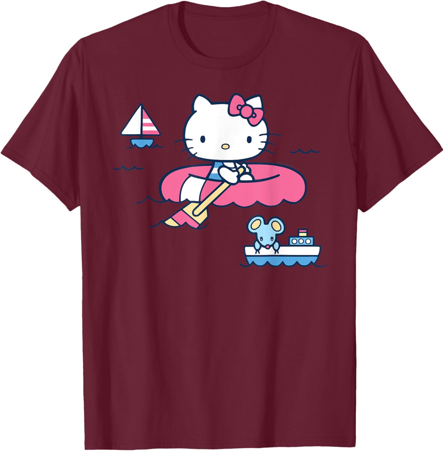 Hello Kitty Summer Boat T-Shirt for All Ages - Fun & Stylish Apparel - 17