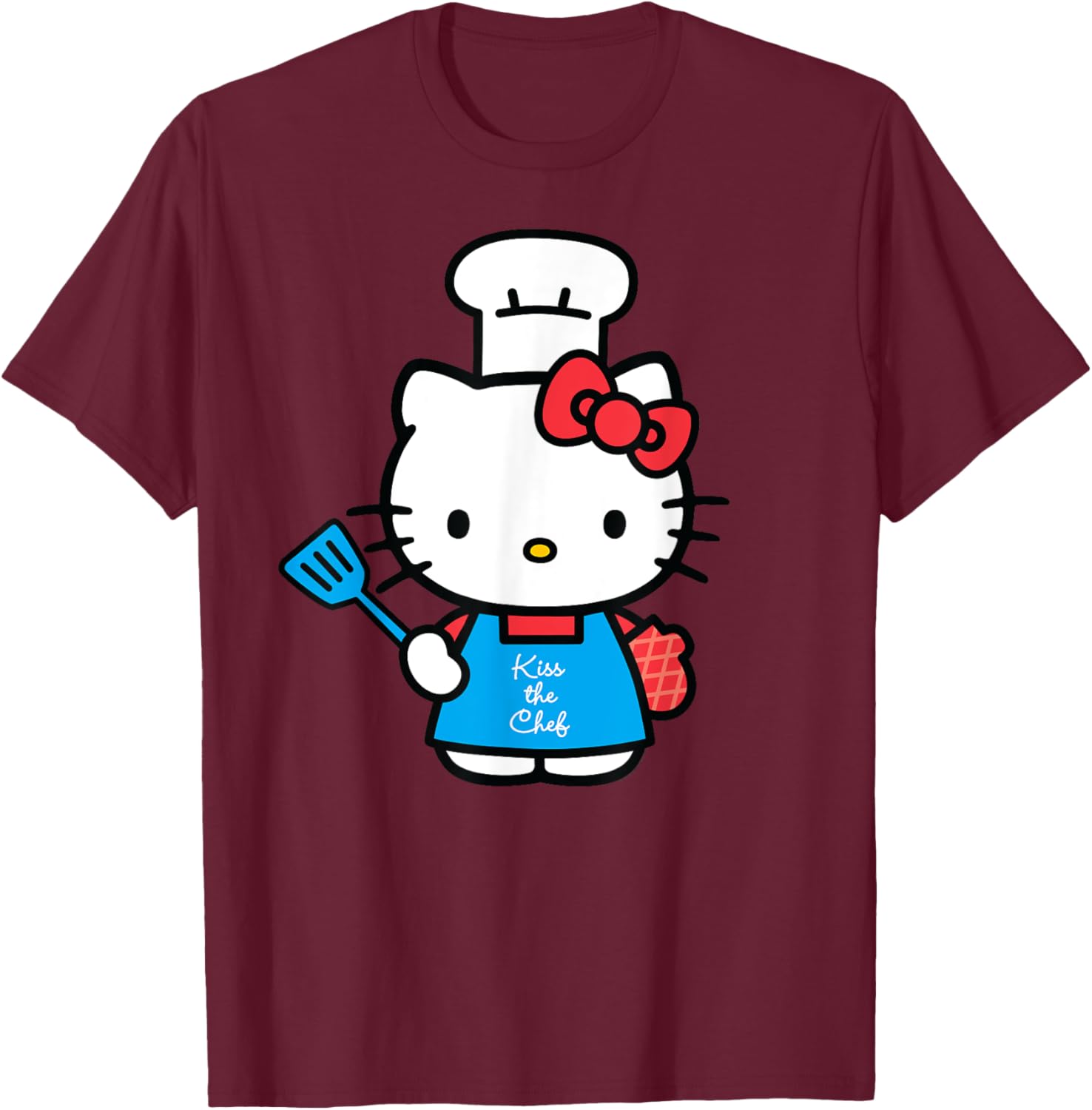 Hello Kitty Kiss the Chef T-Shirt Cute and Fun Cooking Apparel - 11