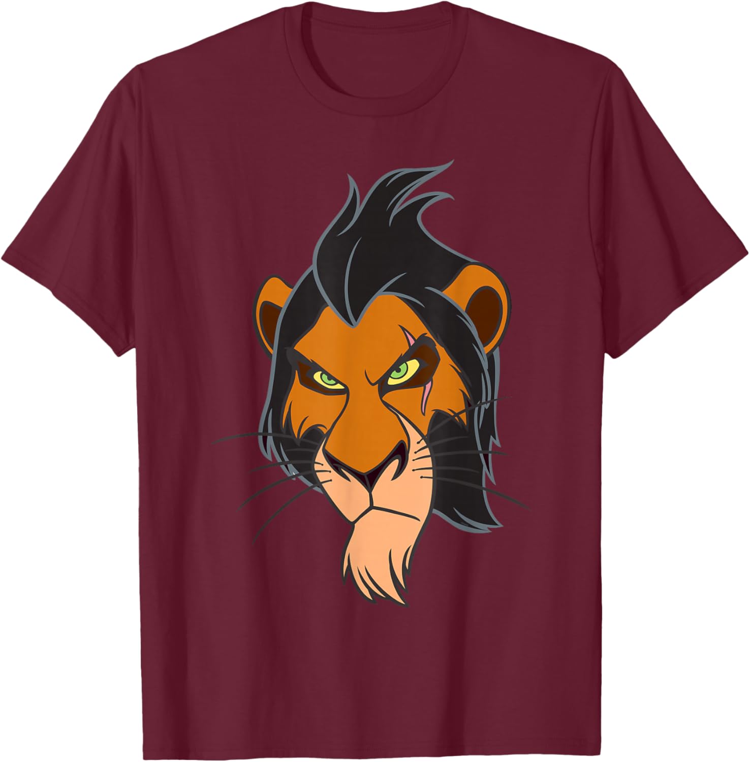 Disney Scar Big Face Costume T-Shirt for Lion King Fans - 13