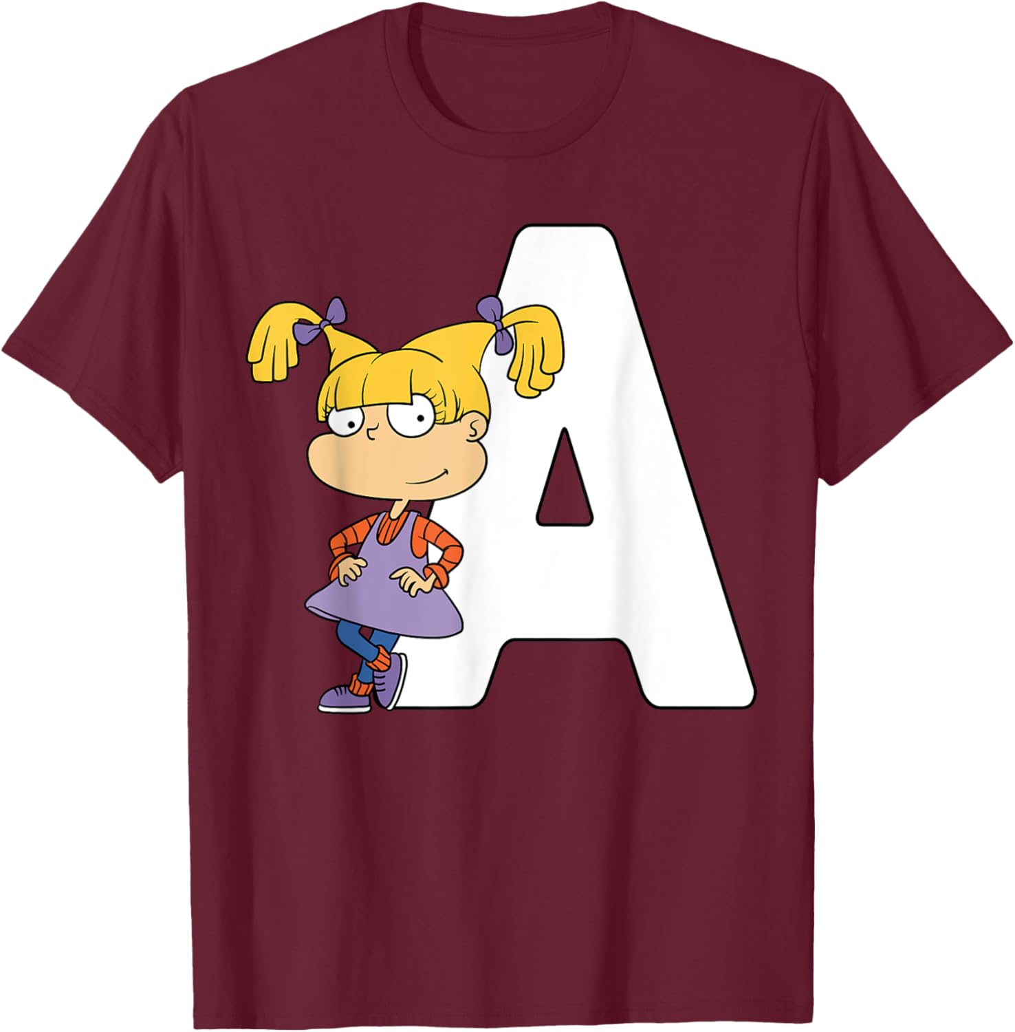 Mademark x Rugrats Angelica Pickles The Girl with an A T-Shirt for Fans - 7
