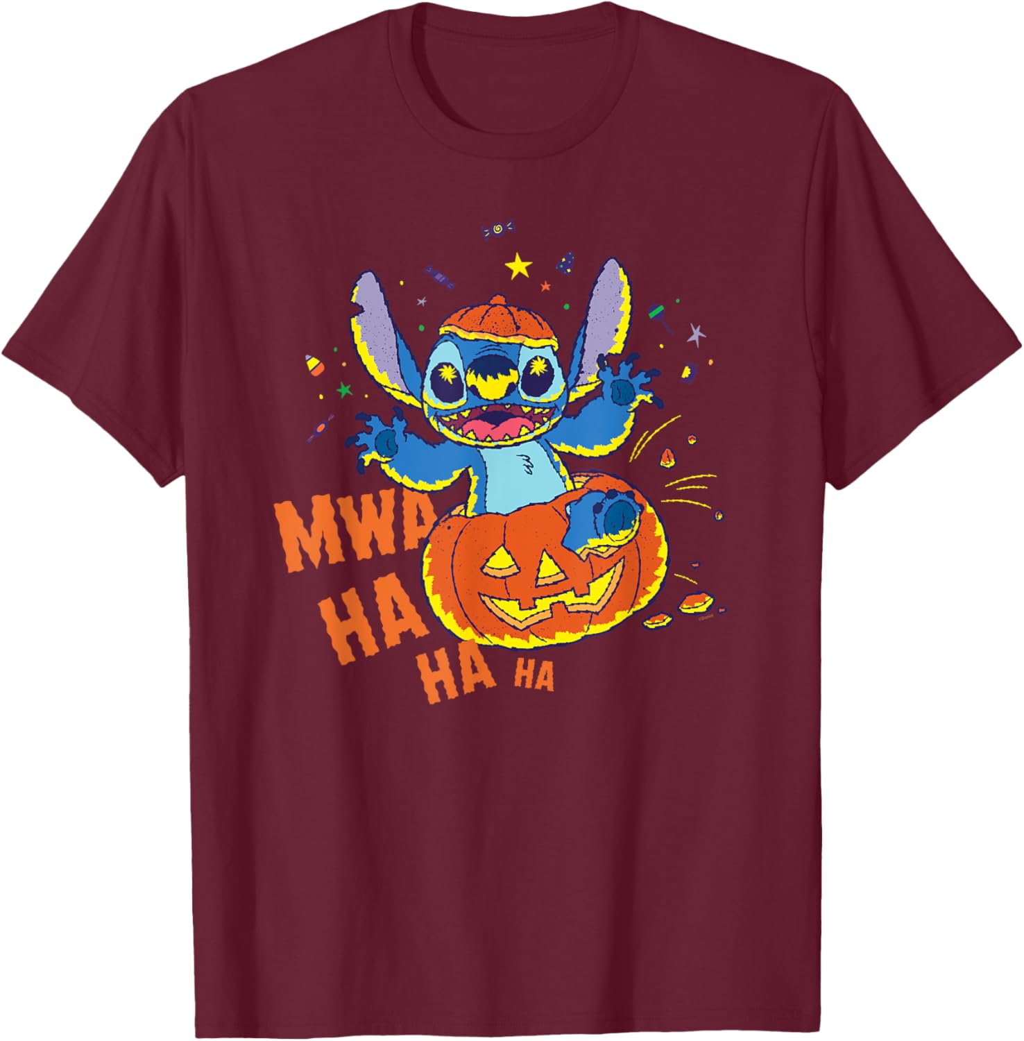 Disney Stitch Jack-o’-Lantern Surprise Halloween T-Shirt for Fun Celebrations - 17