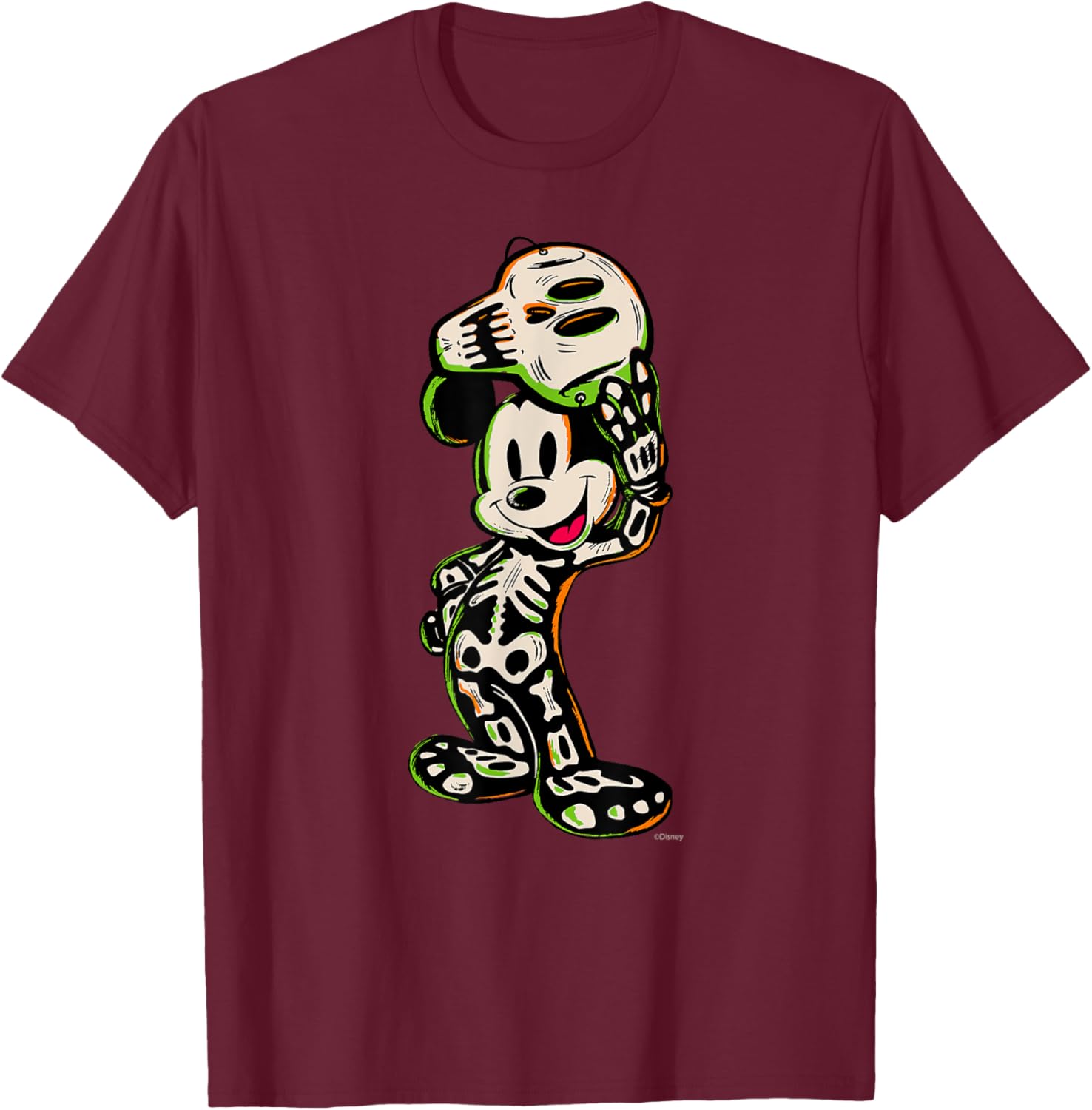 Disney 100 Mickey Mouse Halloween Skeleton Costume T-Shirt for Kids - 20