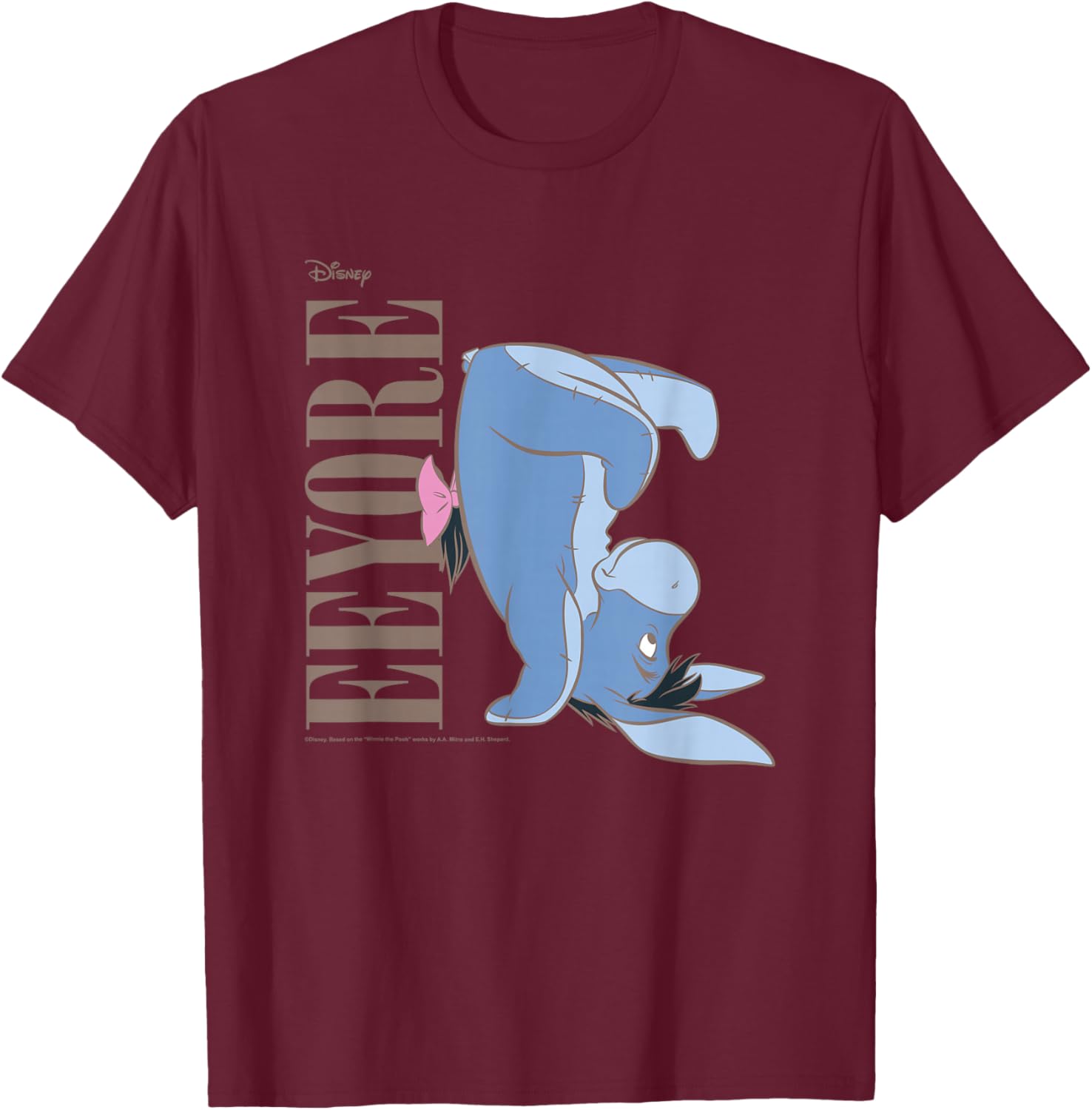 Winnie The Pooh Eeyore Upside Down T-Shirt for Fun and Cozy Style - 2
