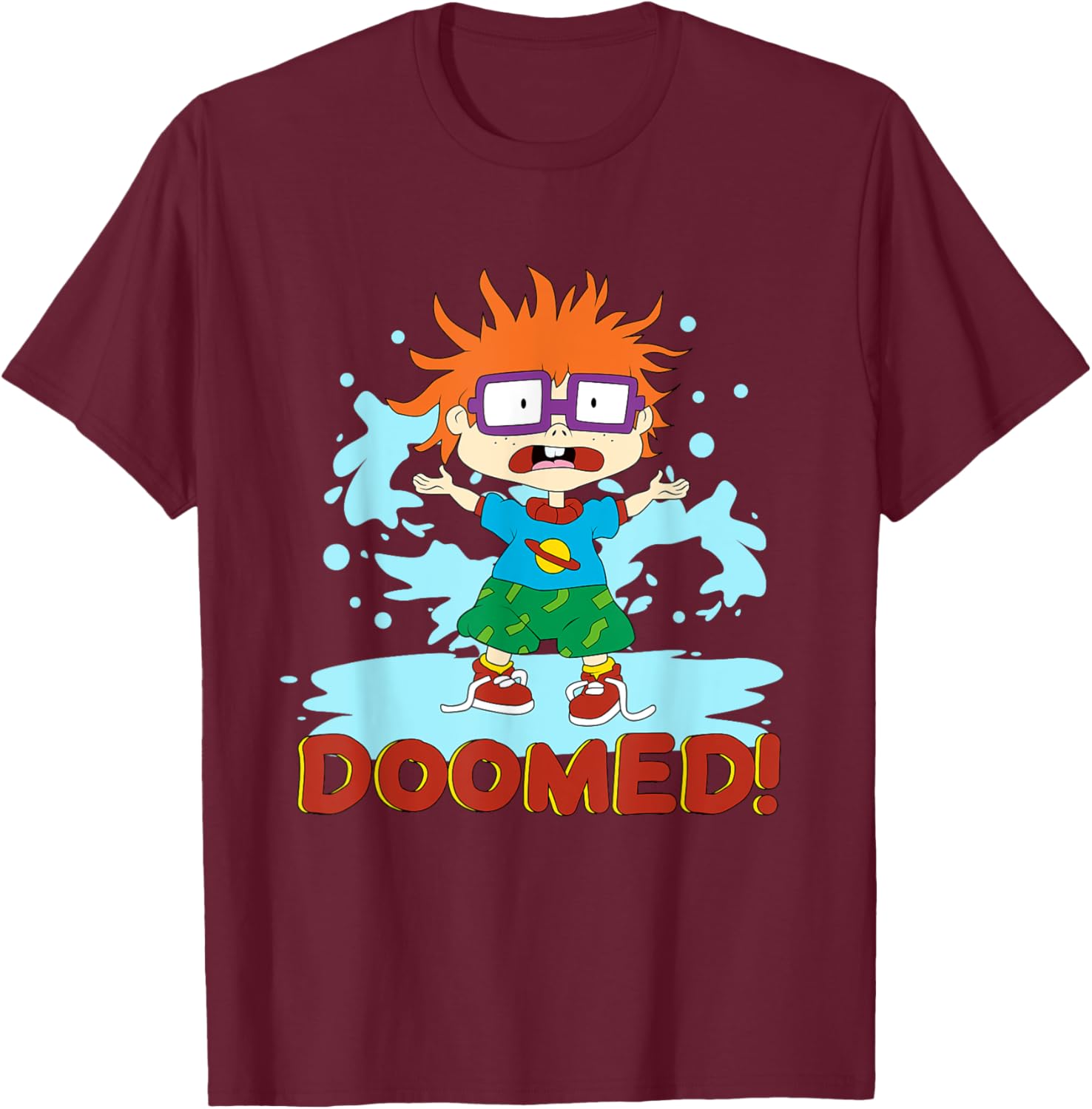 Mademark Rugrats Chuckie T-Shirt for Kids - Fun Cartoon Apparel - 7