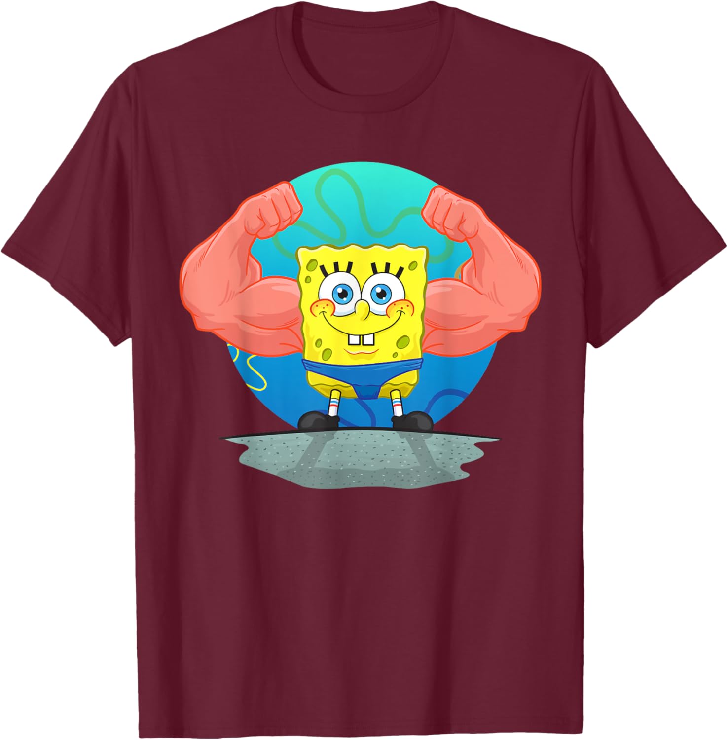 Mademark SpongeBob MuscleBob BuffPants T-Shirt for Fun Fashion Fans - 17