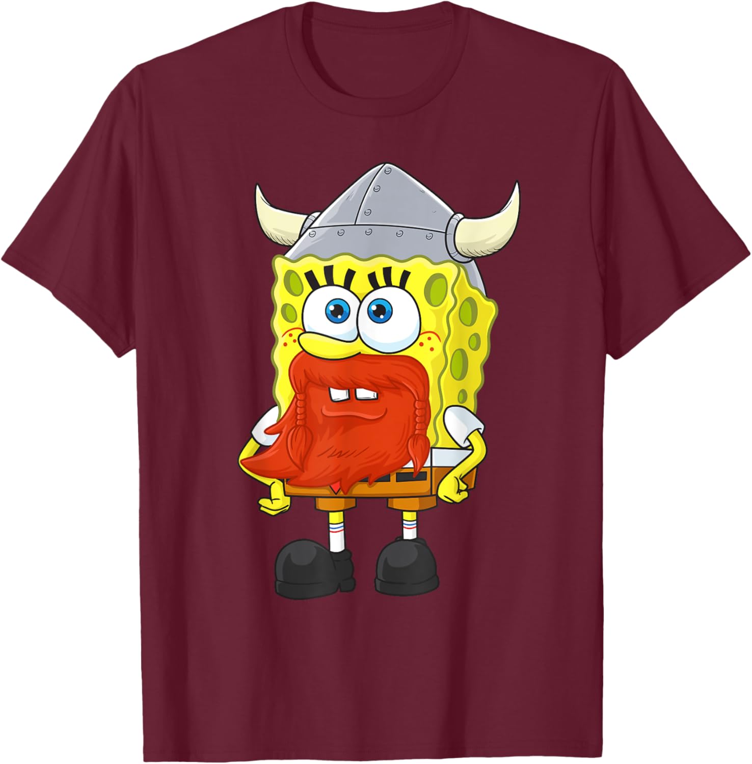 Mademark SpongeBob Happy Leif Erikson Day T-Shirt for Fun Celebrations - 1