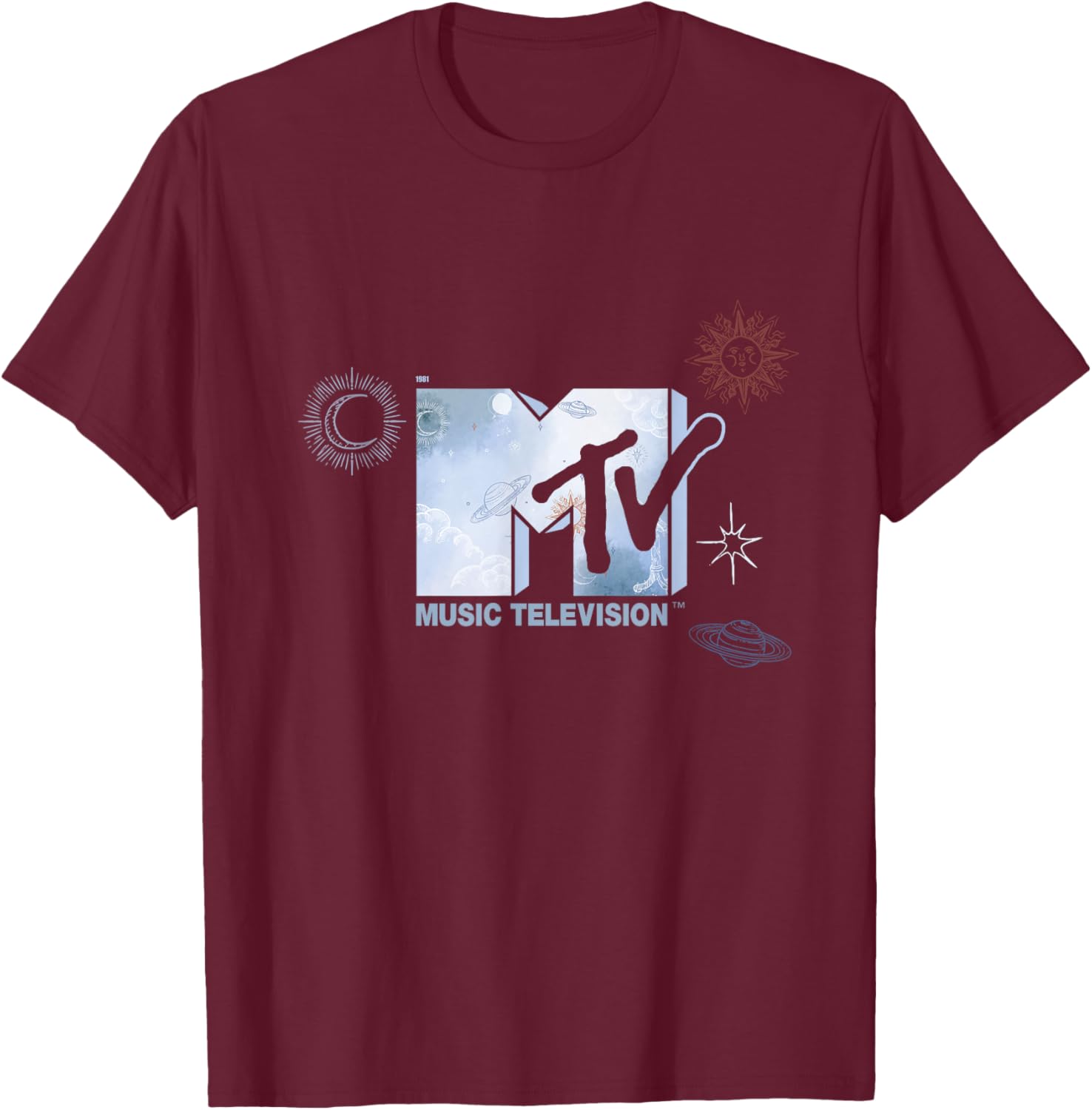 Mademark x MTV Official 1981 Hand Painted Sky T-Shirt for Music Lovers - 6