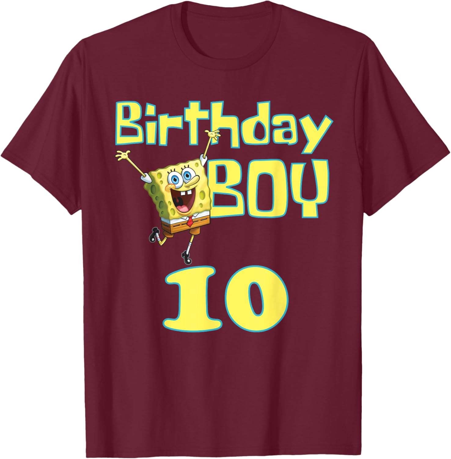 Mademark SpongeBob SquarePants Birthday Boy 10 T-Shirt for Kids - 5