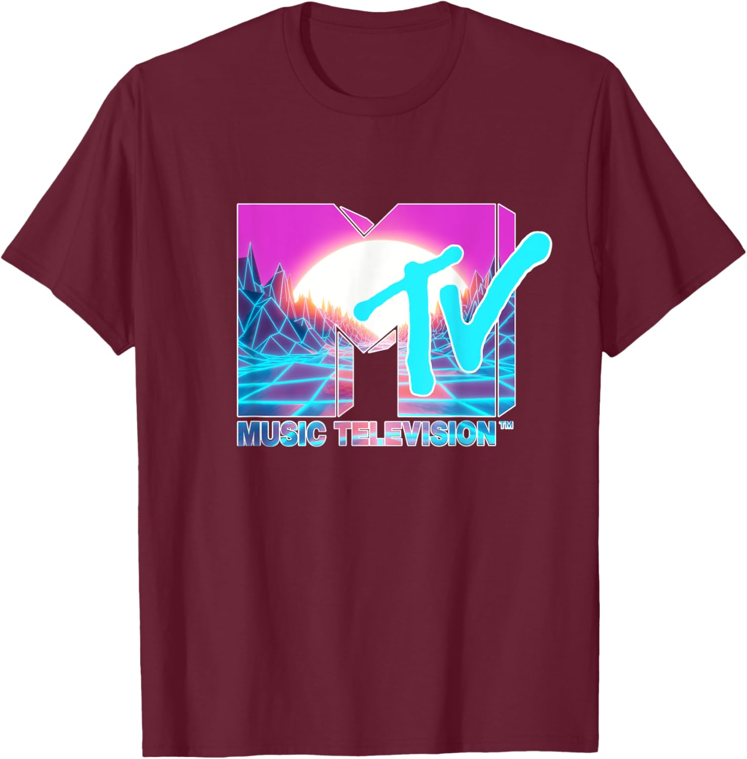 Mademark x MTV Official Logo T-Shirt with Sun and World Graphic - 24