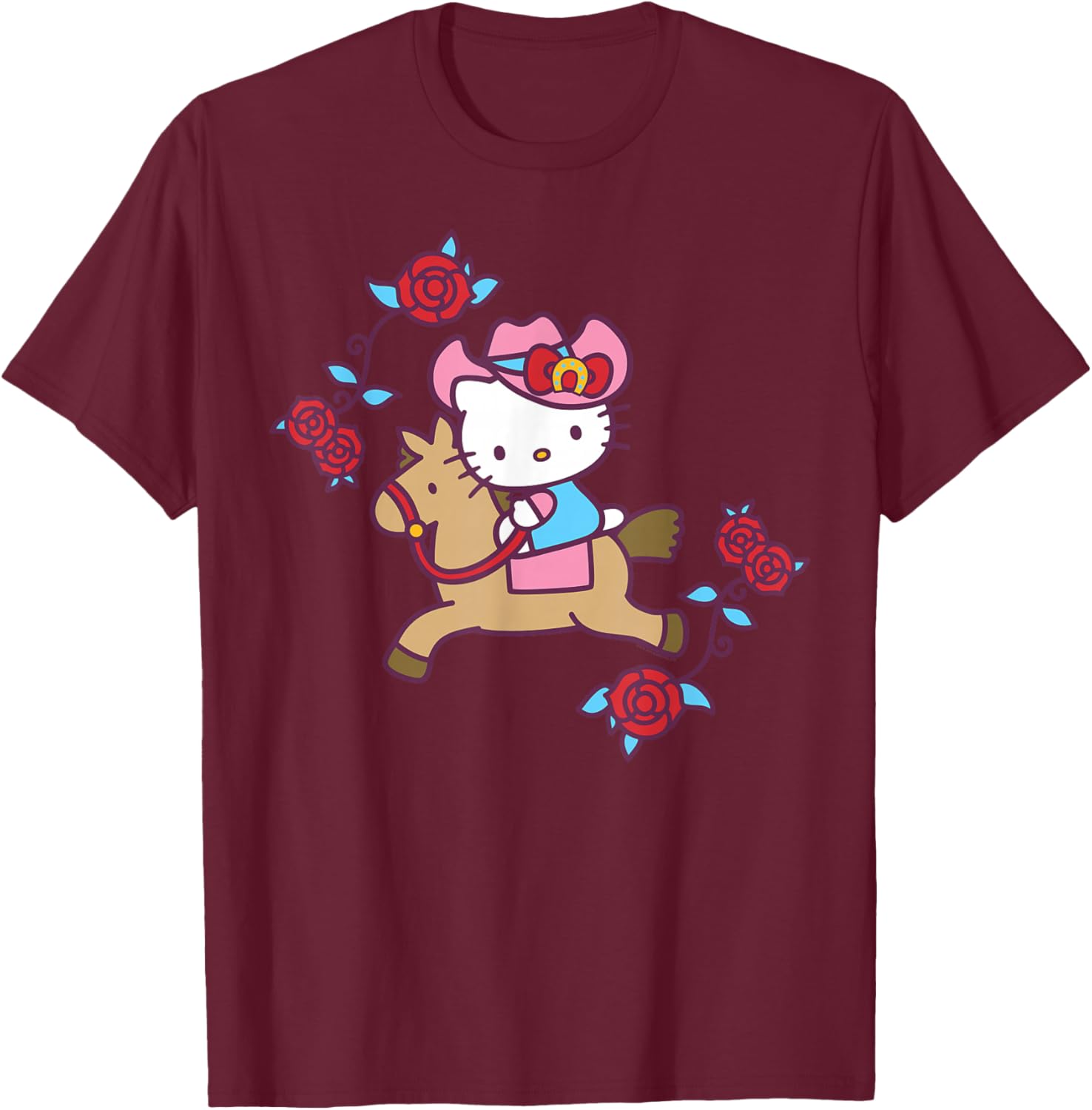 Hello Kitty Derby Horseback Riding T-Shirt for Fun Equestrian Style - 6