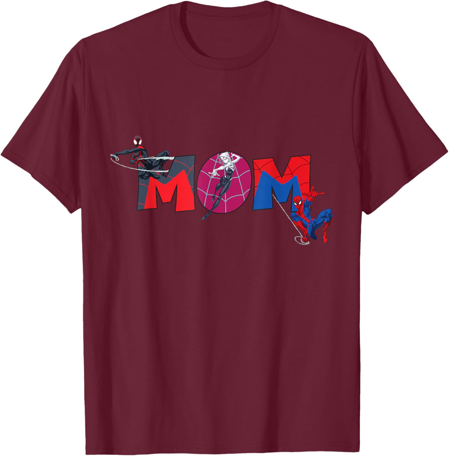 Marvel Spider-Man Trio Mom T-Shirt for Mother's Day Family Trip - 20