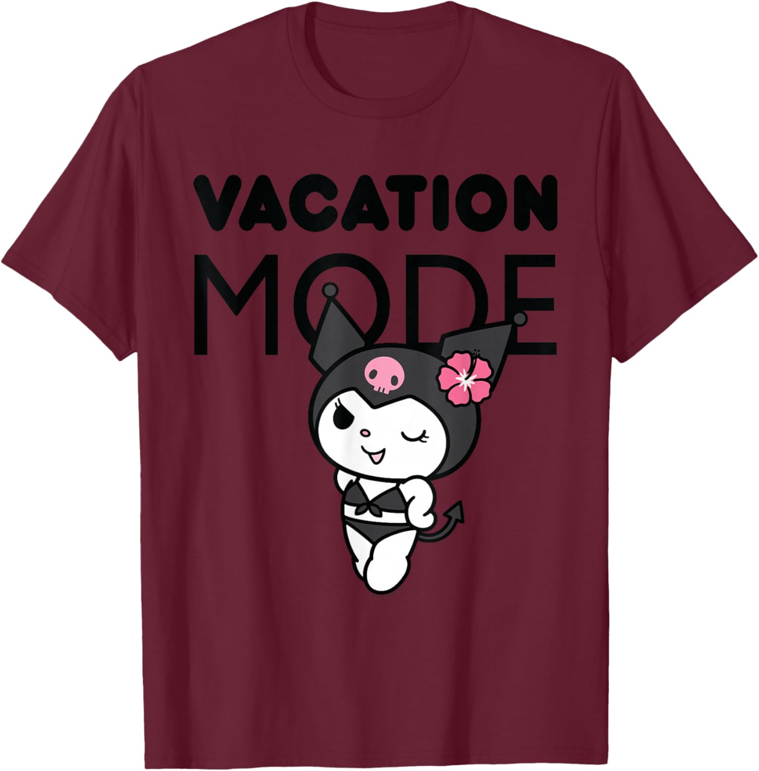 Kuromi Vacation Mode T-Shirt for Fun Summer Outfits and Casual Style - 7
