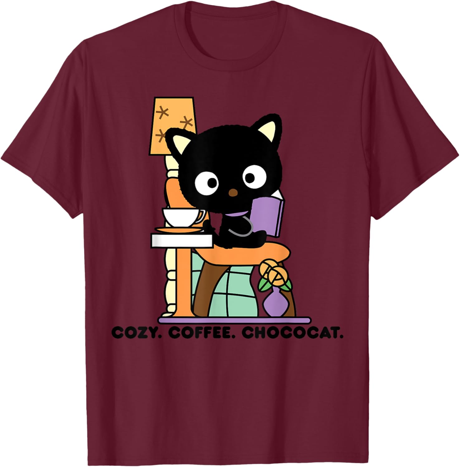 Chococat Cozy Coffee Cafe T-Shirt for Everyone - Fun & Stylish Design - 8