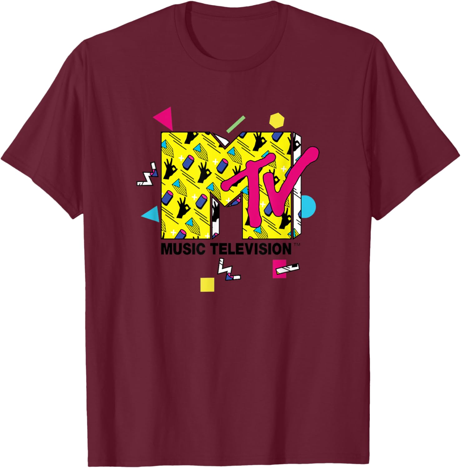 Mademark x MTV Official Logo T-Shirt with 80s 90s Party Art Design - 6