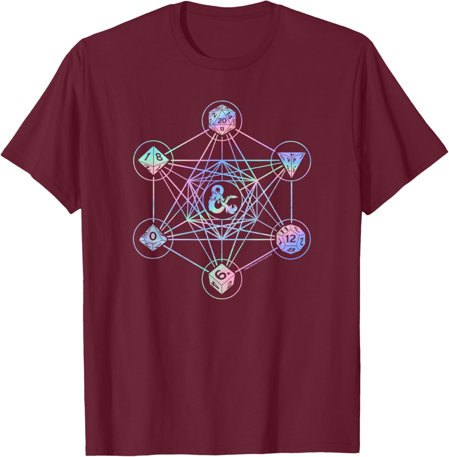 Dungeons and Dragons Geometric Hologram Logo T-Shirt for Gamers - 9