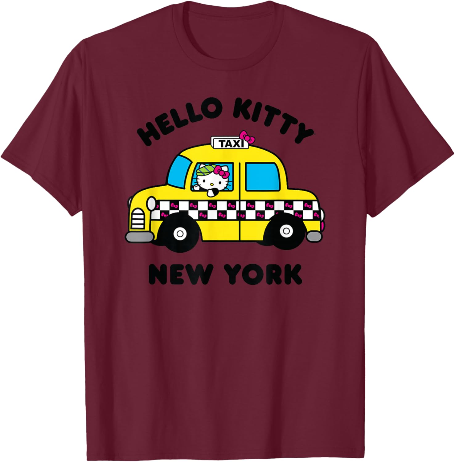 Hello Kitty New York Taxi T-Shirt Fun Gift for Cat Lovers and Tourists - 3