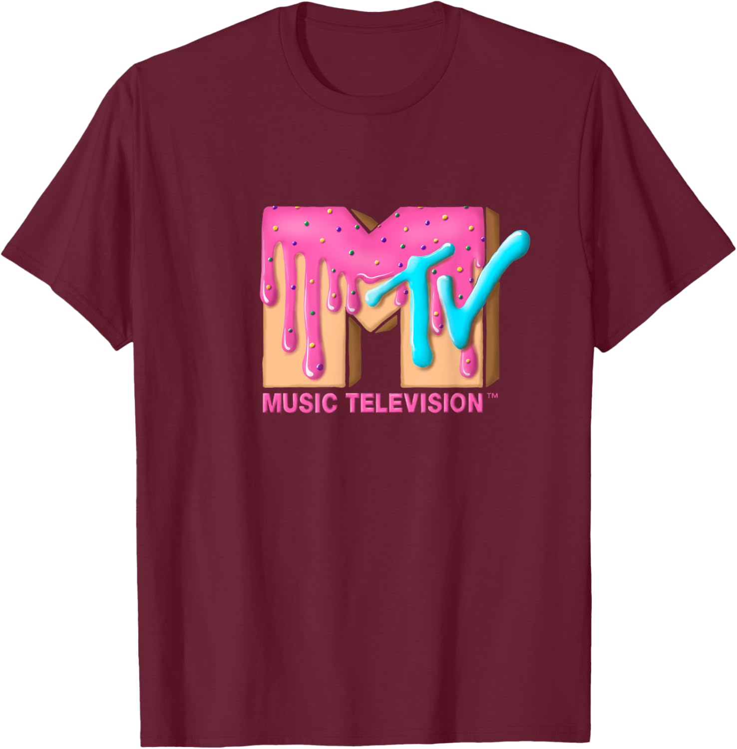 Mademark x MTV Pink Sugar Cream T-Shirt - Stylish & Fun MTV Logo Tee - 10