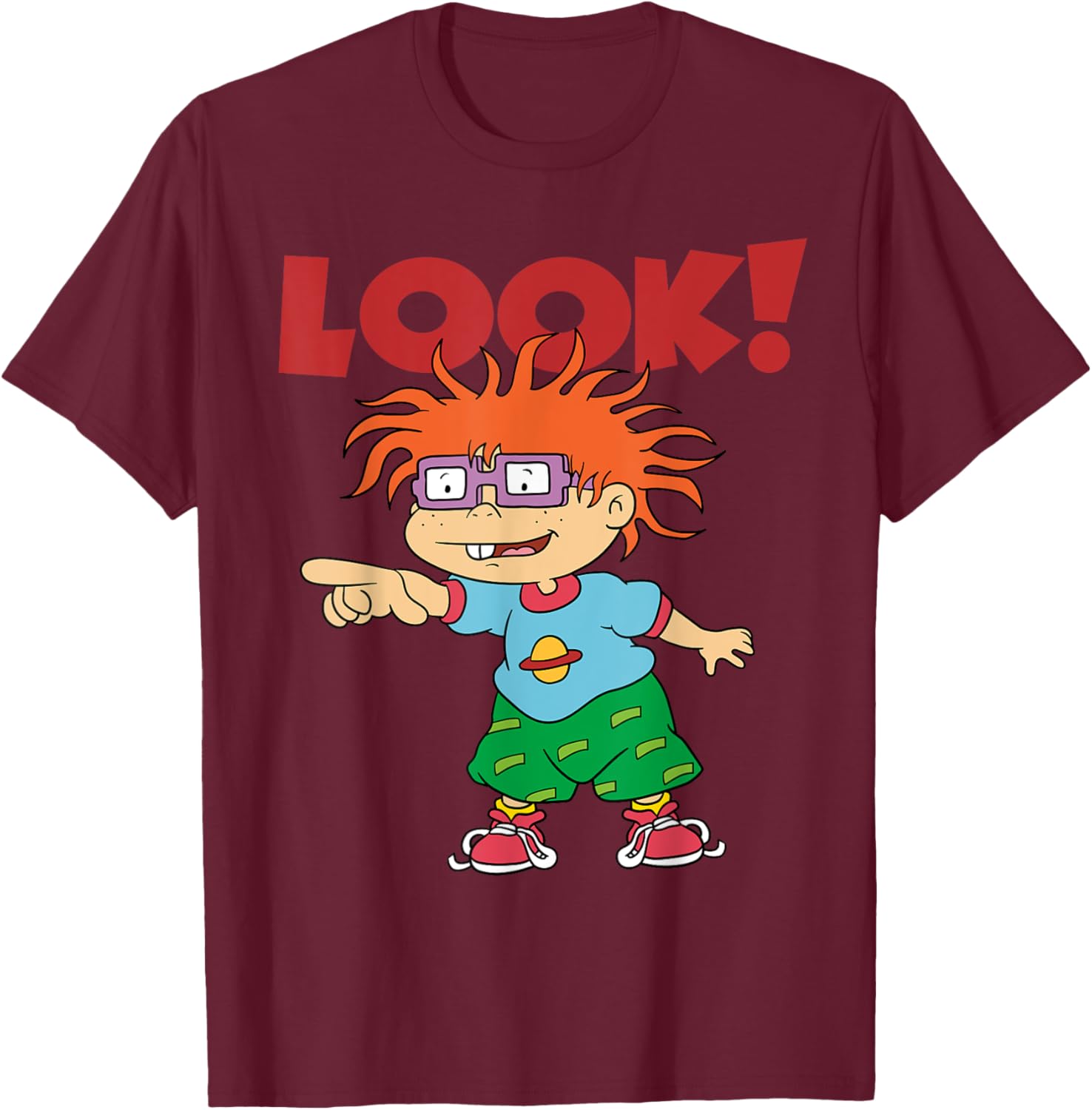 Mademark Rugrats Chuckie Finster Look T-Shirt for Kids and Adults - 16