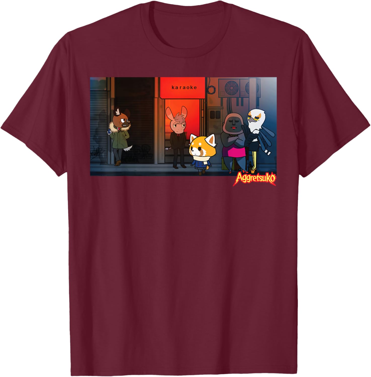 Aggretsuko Season 2 Karaoke Night T-Shirt for Fun Fashion Lovers - 11