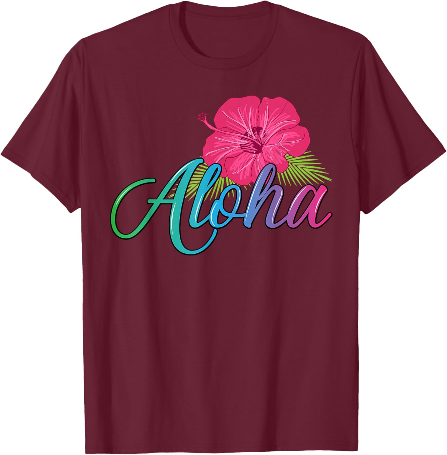 Aloha Hawaii T-Shirt with Aloha Flower Spirit - Casual Island Style - 16