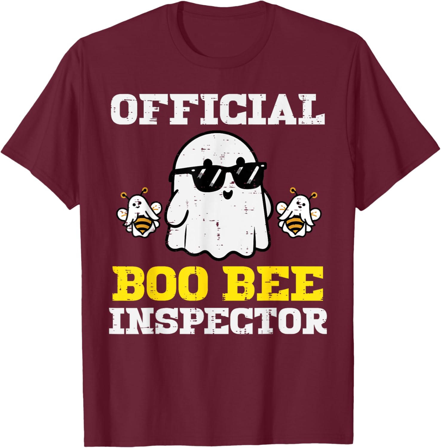 Halloween Boo Bee Inspector Funny Costume Tee for Men and Women - 1