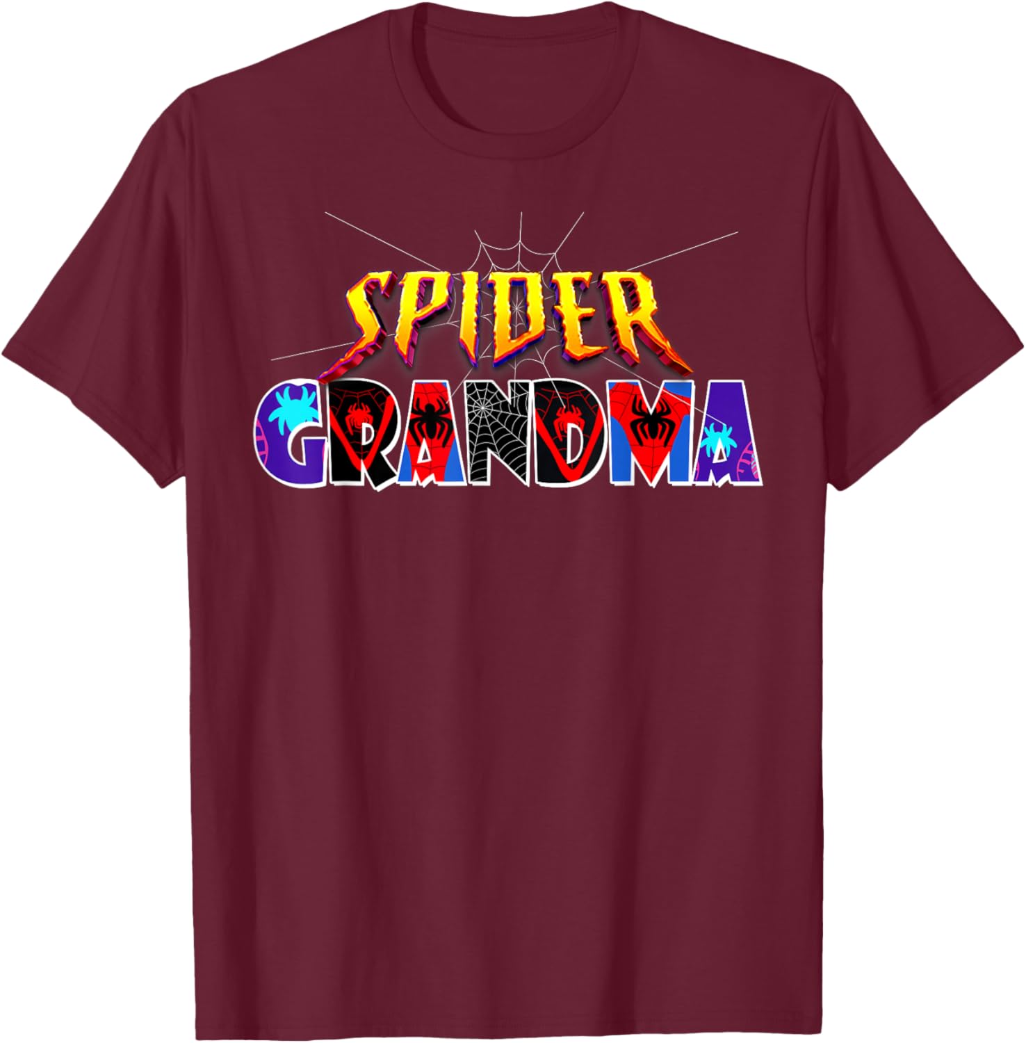 Cute Spider Grandma Shirt for Birthday Mothers Day and Halloween Fun - 14