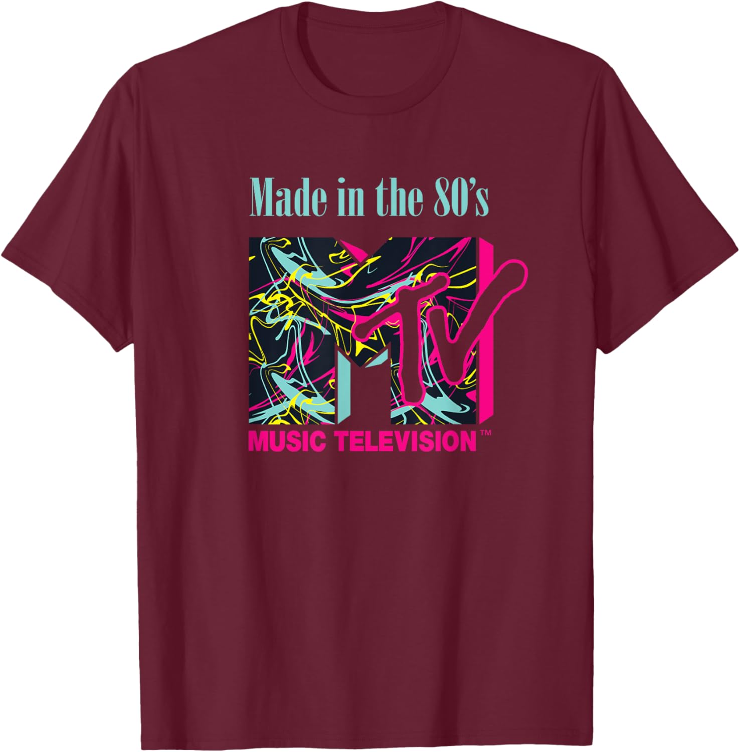Mademark x MTV Funky New Wave Lines Logo T-Shirt for Trendy Style - 8