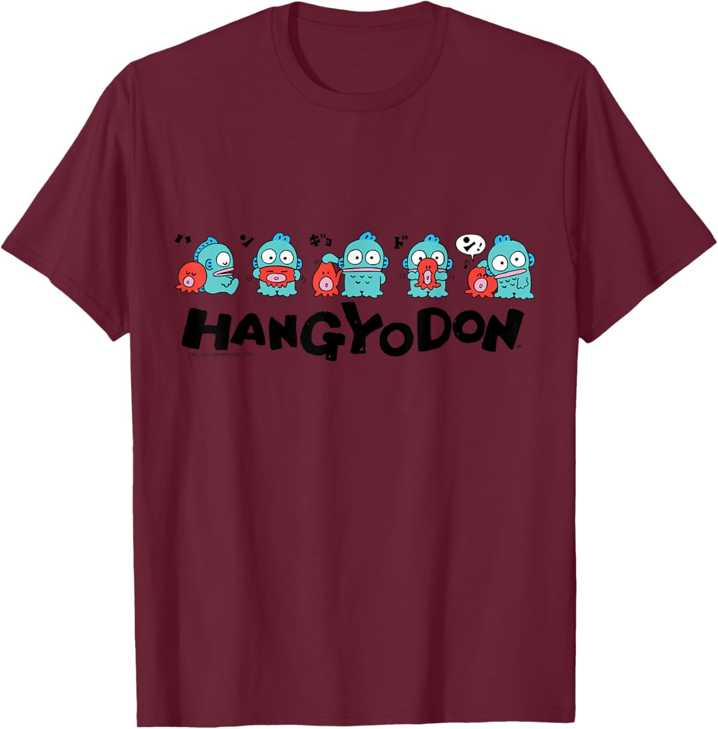 Sanrio Hangyodon and Friends T-Shirt Cute Graphic Tee for Fans - 20