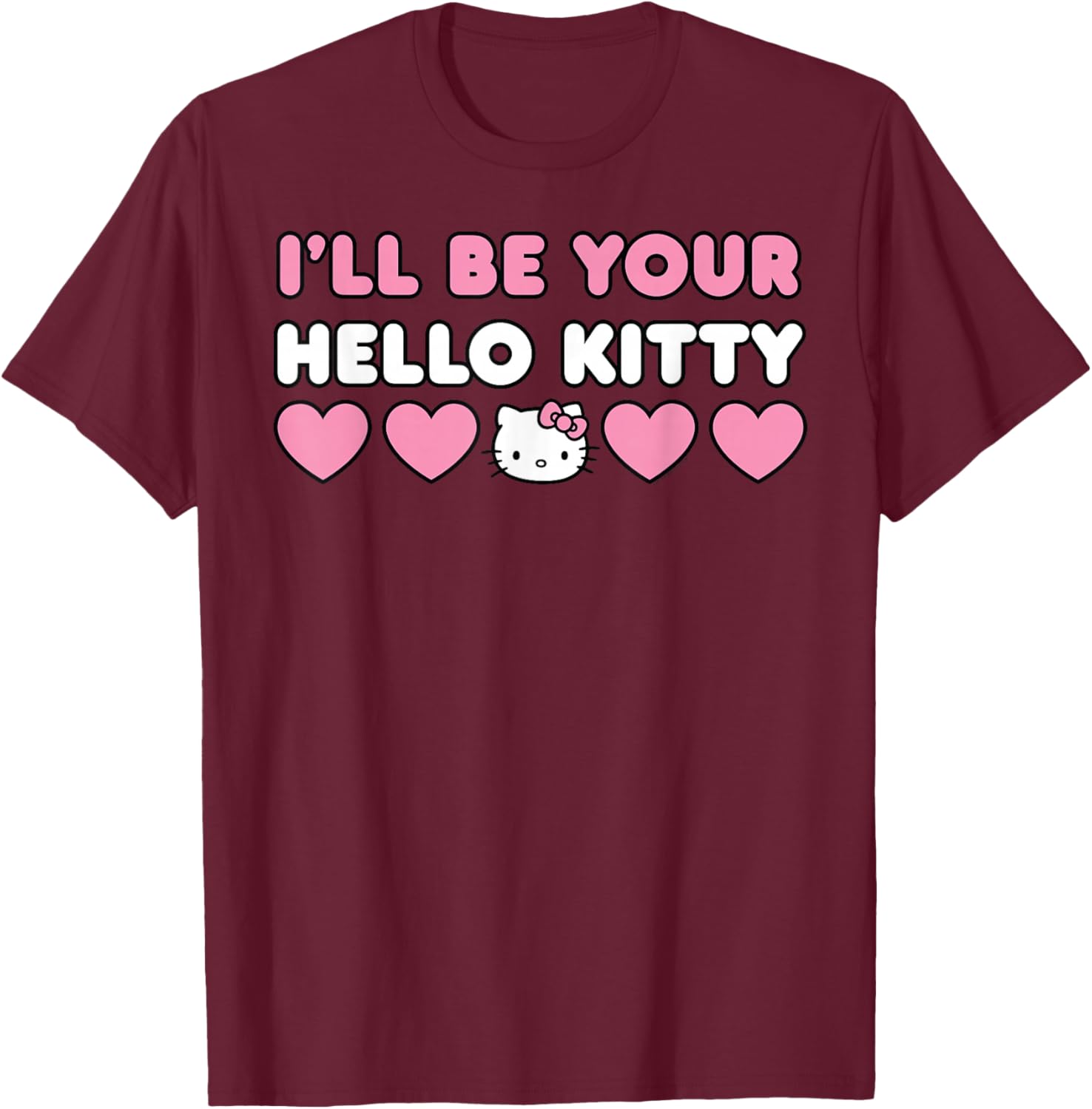 Cute Hello Kitty Couples Matching Valentine's Day T-Shirt for Lovers - 16