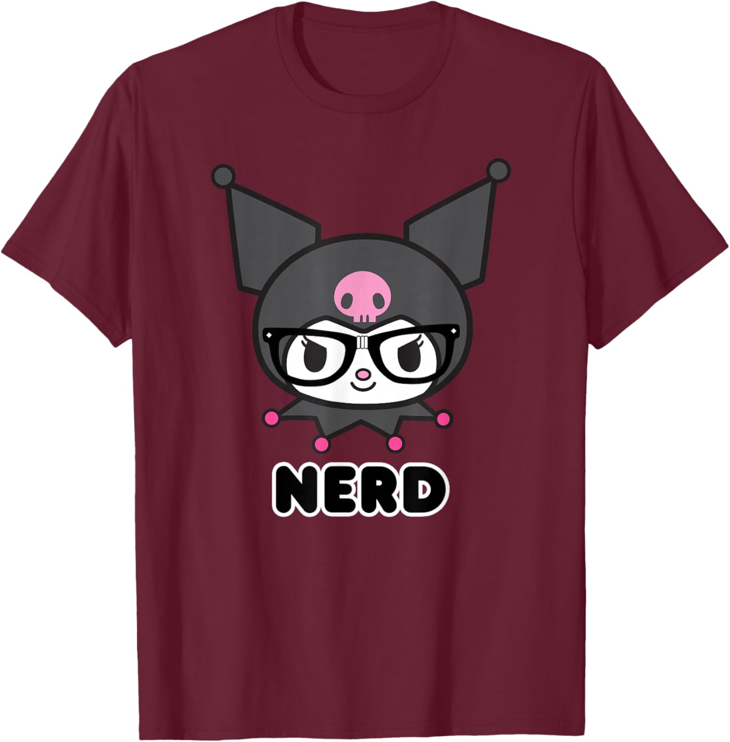 Cute SANRIO Kuromi Nerd Glasses T-Shirt for Fun Fashion Lovers - 4