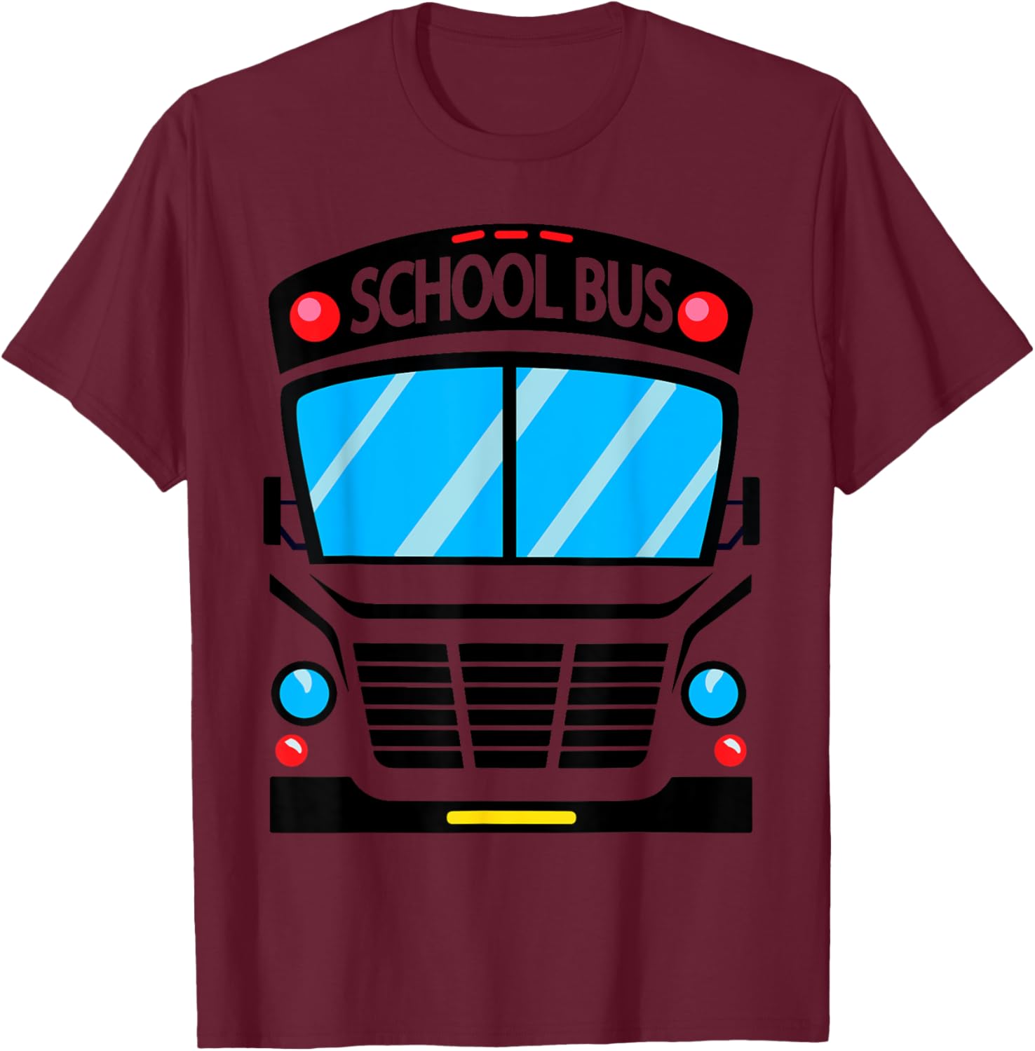 Fun Halloween School Bus Costume T-Shirt for Adults and Kids - 1