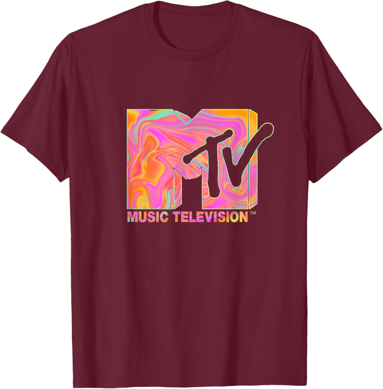 Mademark x MTV Retro Logo T-Shirt in 70s 80s Hippie Style Fashion - 17
